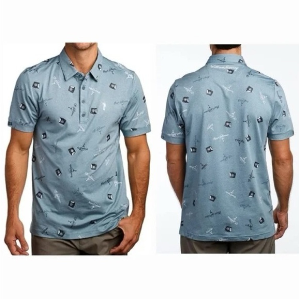 William Murray Golf Light Blue Homeland Short Sleeve Polo Shirt Men’s XL